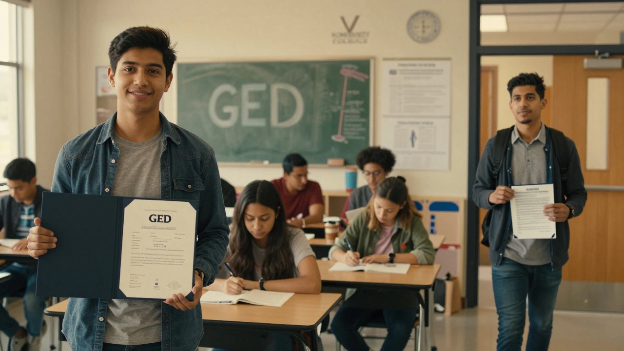 A teaching assistant&#039;s journey from passing the TAA exam to enrolling in community college.