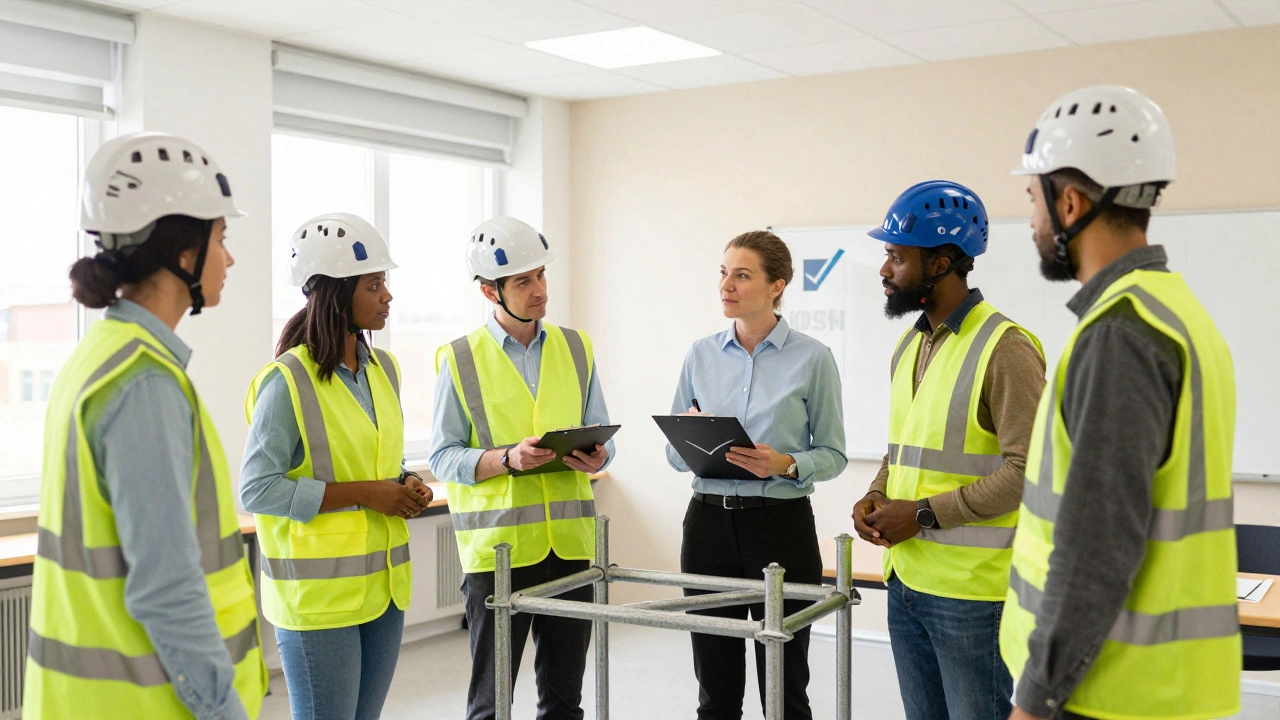 UK safety professionals conducting practical risk assessment training