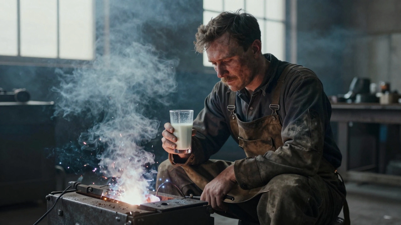 Why Do Welders Drink Milk? The Truth About 'Roofies' and Lung Health