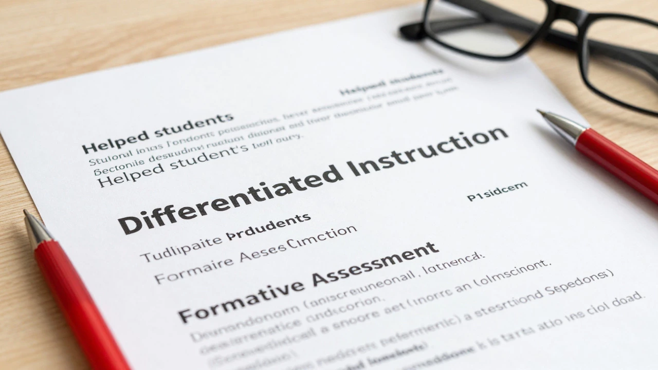 Resume highlighting pedagogical keywords for teachers